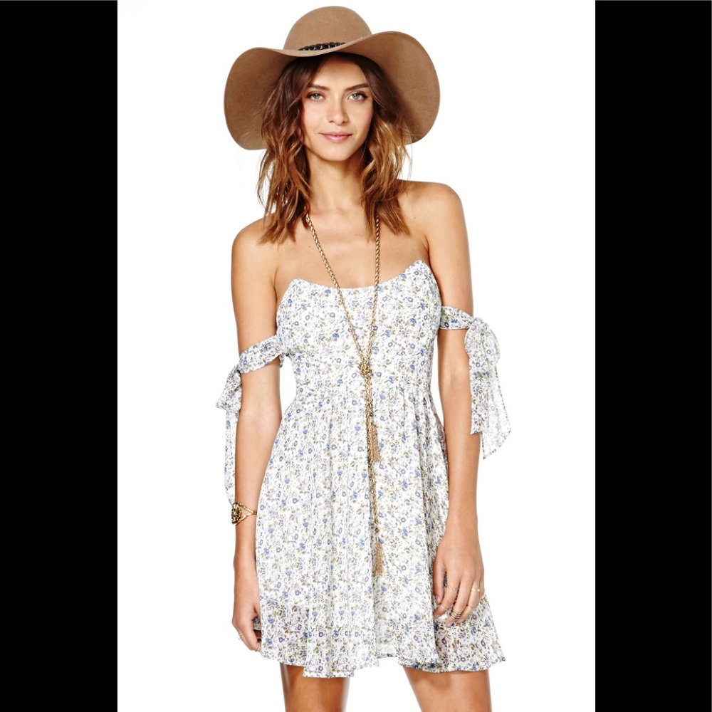For love & lemons “kiss me” mini dress size XS